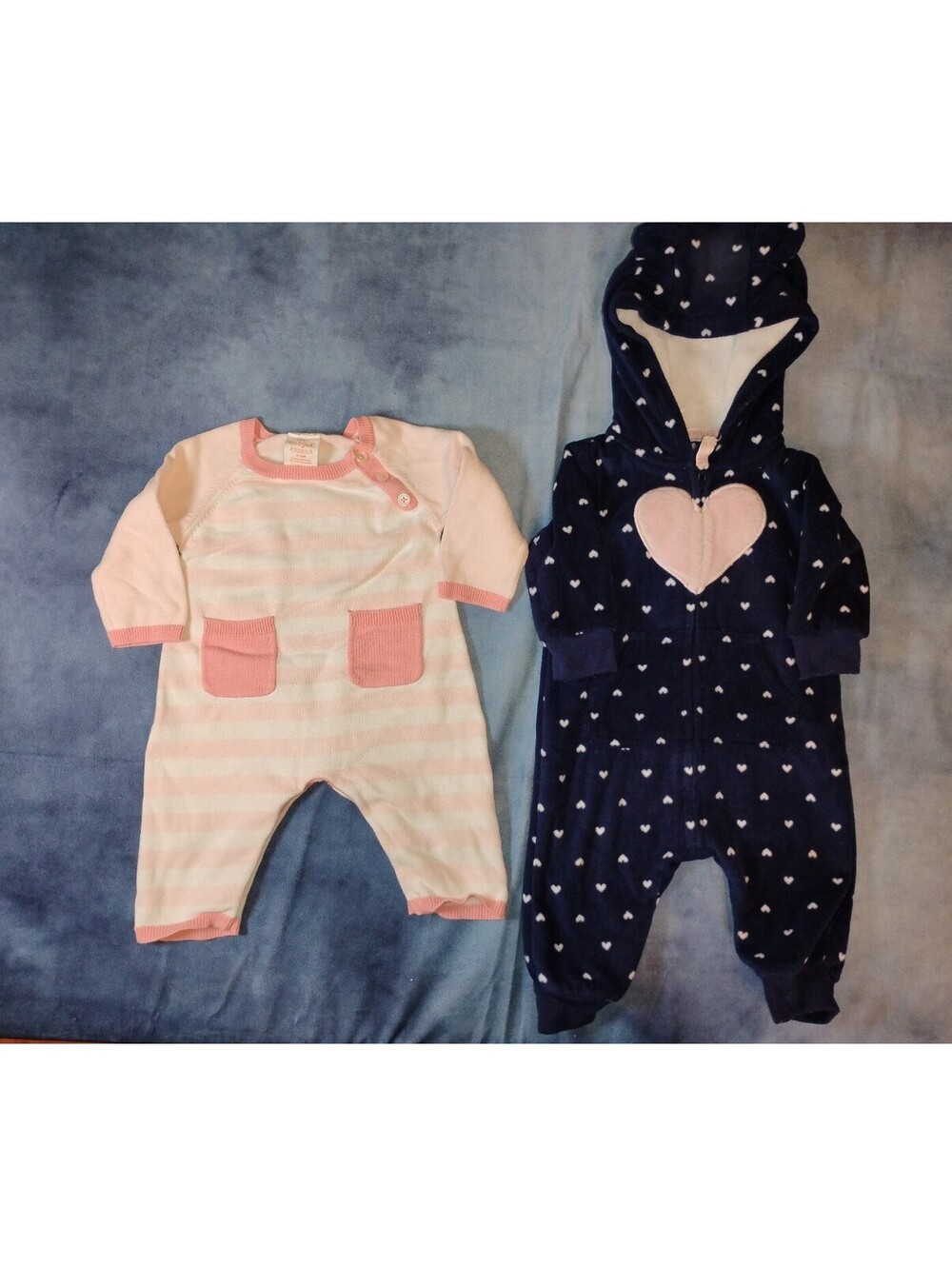 Baby girl 0-3 and 3 month one piece outfits